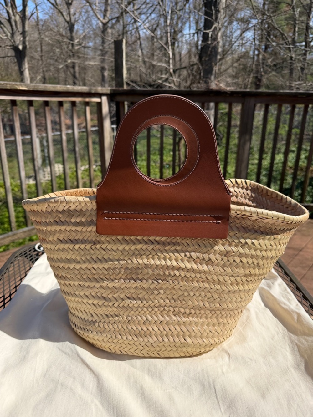EUC Hereu Cabas Straw Basket Bag